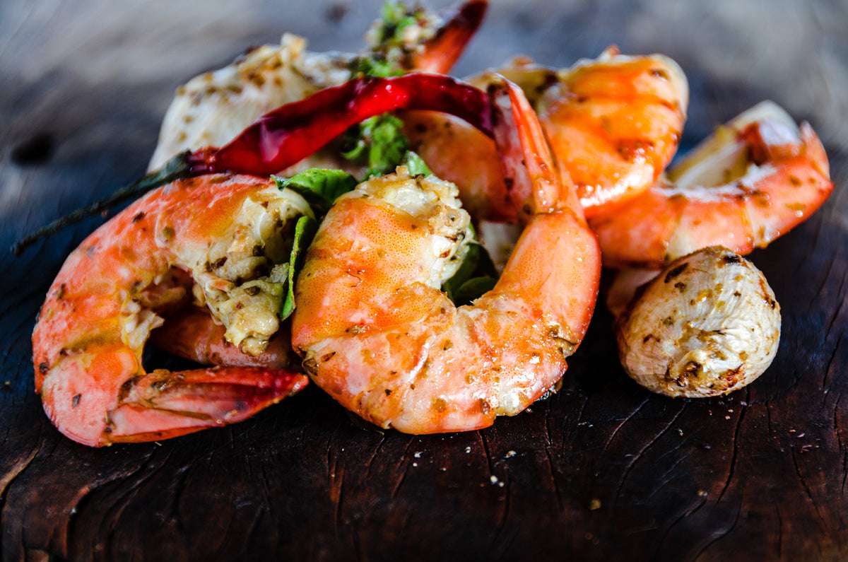 Grilled Jumbo Shrimp - Weekend at the Cottage