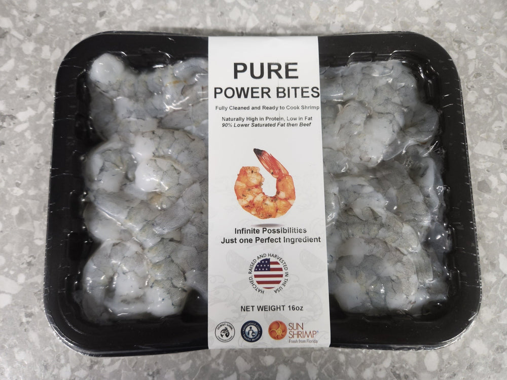 
                  
                    Load image into Gallery viewer, NEW- Sun Shrimp- Pure Power Bites - 25 Pounds - ONLY $11 per pound - Packed in 1 pound ready to cook packages
                  
                